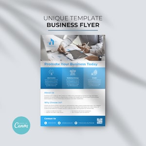 Corporate Flyer Template Marketing Flyer Business Flyer Template Marketing Template Canva Template Services Template Premade Flyer