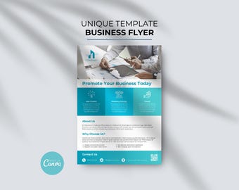 Business Flyer Corporate Flyer Template Canva Flyer Design Marketing Flyer Business Flyer Design Canva Modern Business Flyer About Us Flyer