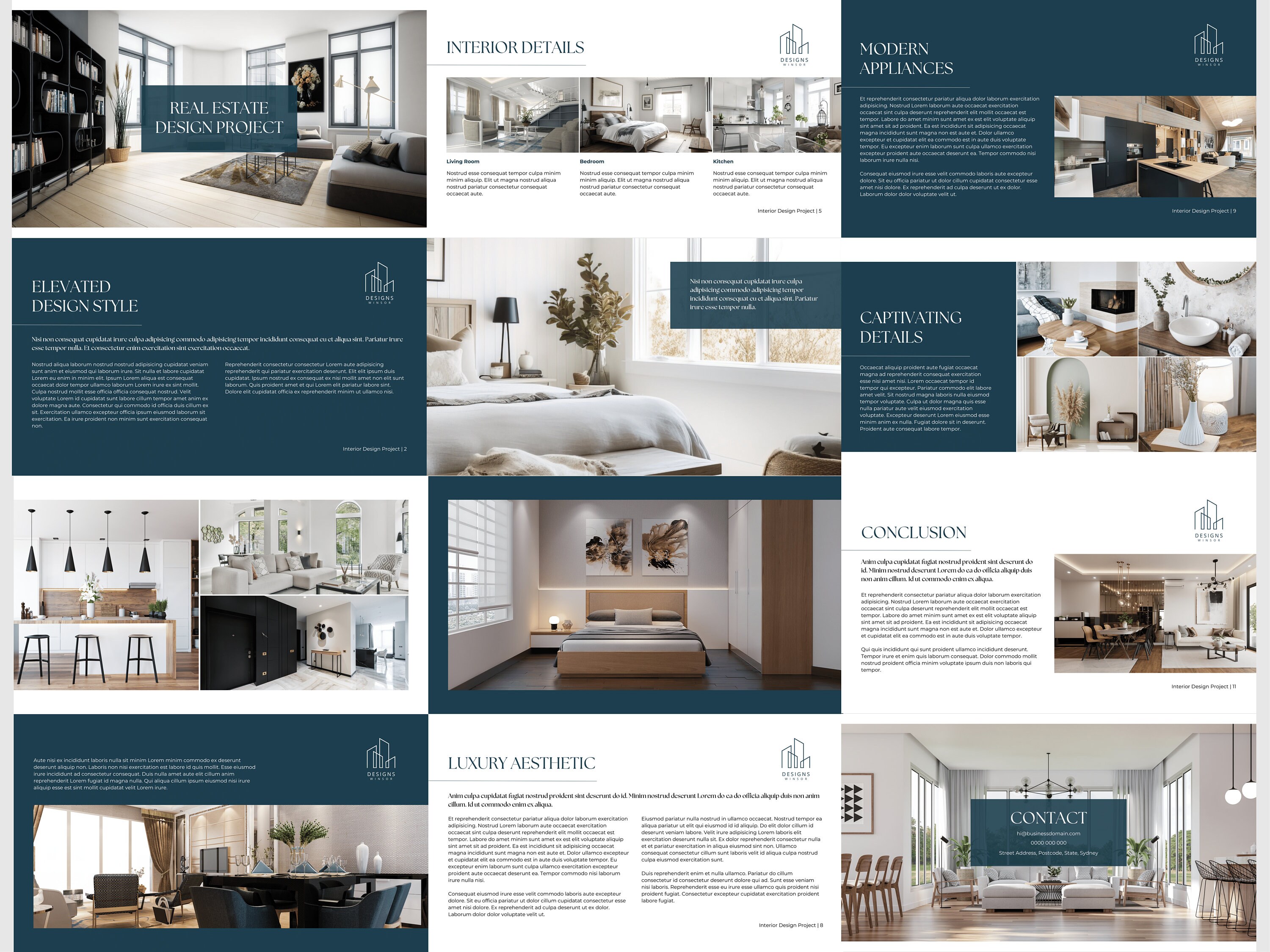 Real Estate Presentation Template Canva Template Professional ...