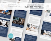 Business Proposal Document Template Business Document Canva Template Ebook Template Company Profile Marketing Proposal Client Proposal