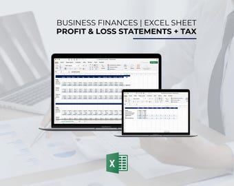 Income and Expenses Tax Implications Sole Trader Profit & Loss Statement Excel Spreadsheet Finance Mastersheet Bookkeeping Budget Template