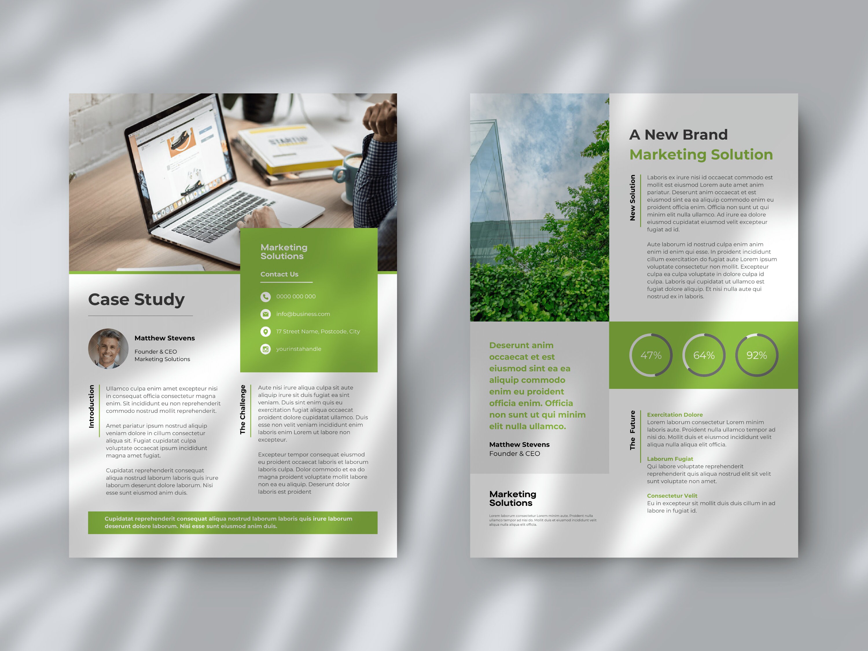 Case Study Template Flyer Template Business Canva Template Business ...