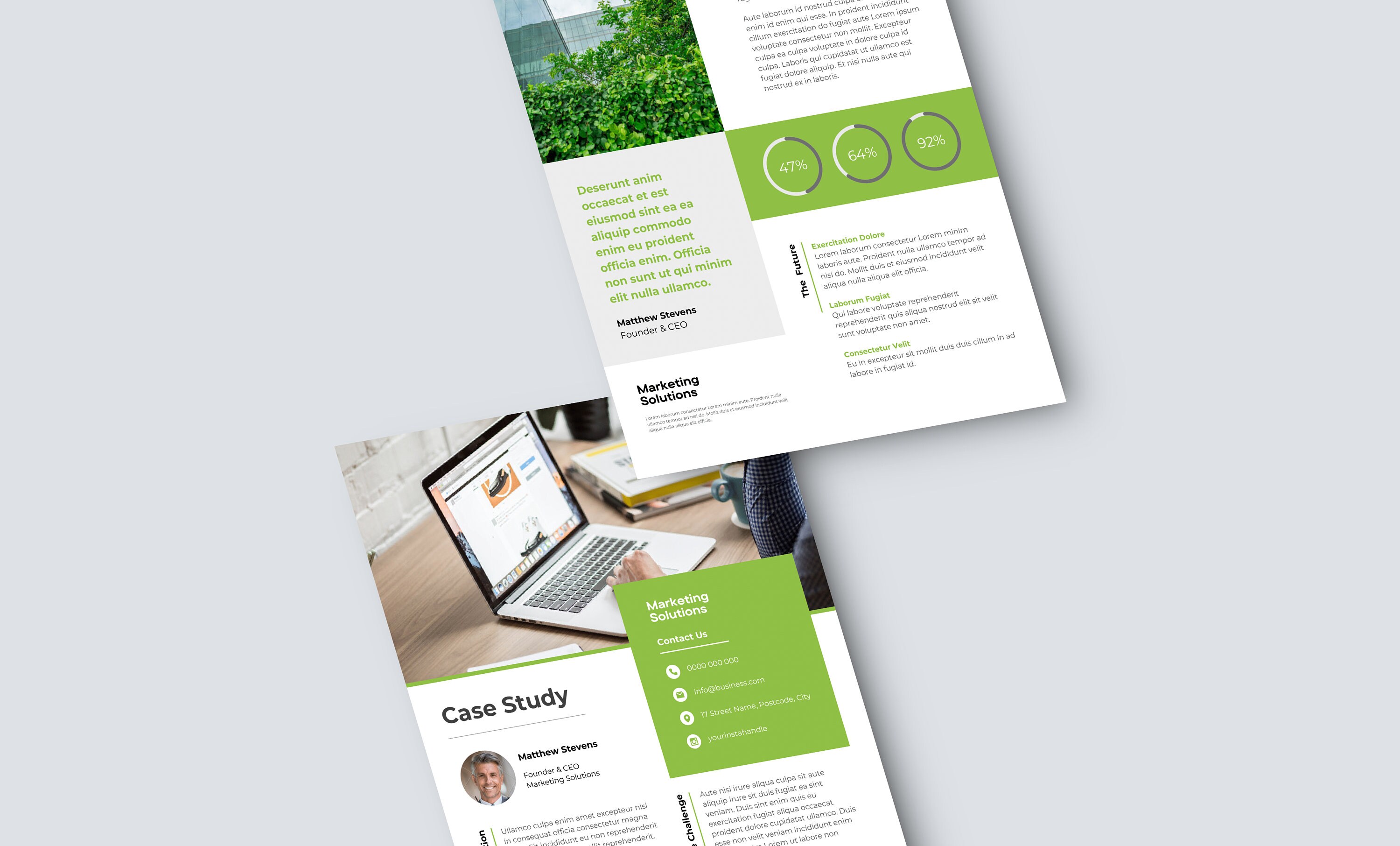 Case Study Template Flyer Template Business Canva Template Business ...