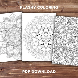 1000 Adult Mandala Coloring Book | INSTANT DOWNLOAD | Printable ...