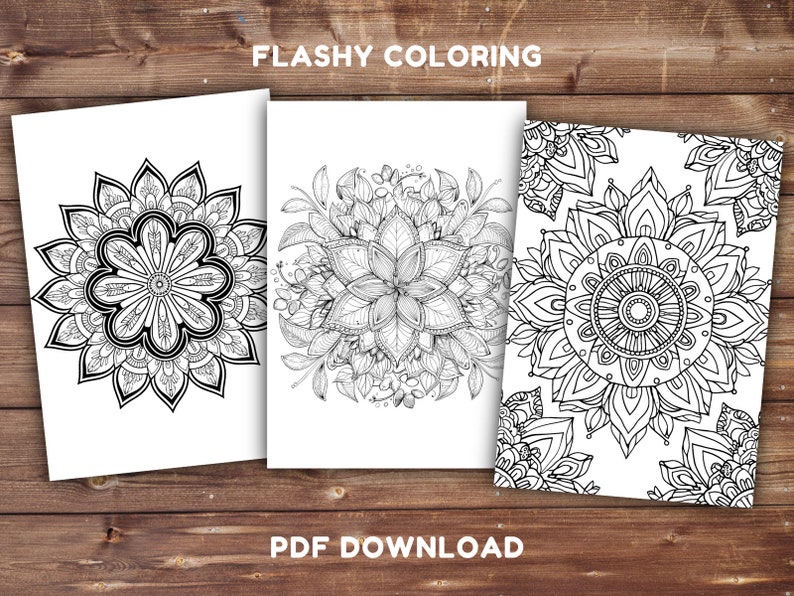 1000 Adult Mandala Coloring Book | INSTANT DOWNLOAD | Printable ...