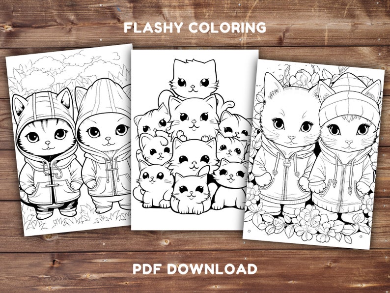 Puede incluir: Una p&aacute;gina para colorear imprimible con un grupo de gatos lindos que usan chaquetas y sombreros. Los gatos est&aacute;n dispuestos en forma de pir&aacute;mide, con el gato m&aacute;s grande en la parte superior. La p&aacute;gina para colorear es perfecta para los ni&ntilde;os que aman los gatos.