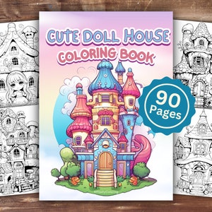 Cute Doll Coloring Book | INSTANT DOWNLOAD | Printable Coloring Pages | Kawaii Doll Coloring | Doll Lover Gift | Fun Kids Activity