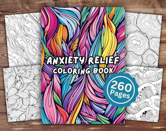 Libro da colorare con mandala per alleviare l'ansia / DOWNLOAD IMMEDIATO / Pagine da colorare stampabili / Pagine da colorare con mandala per alleviare l'ansia / Sollievo dallo stress