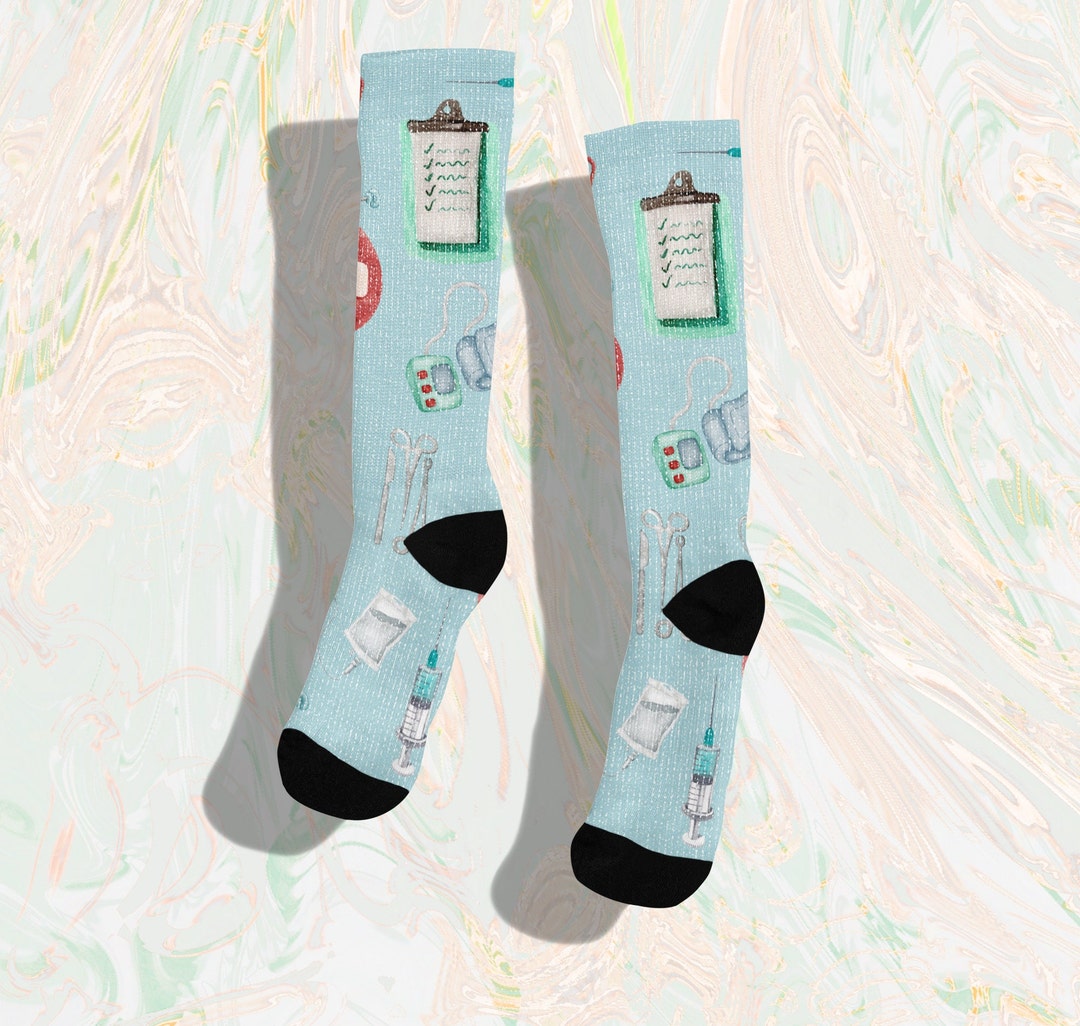 Novelty Nurse Socks Gift for OB Psych Geriatric Hospice Etsy