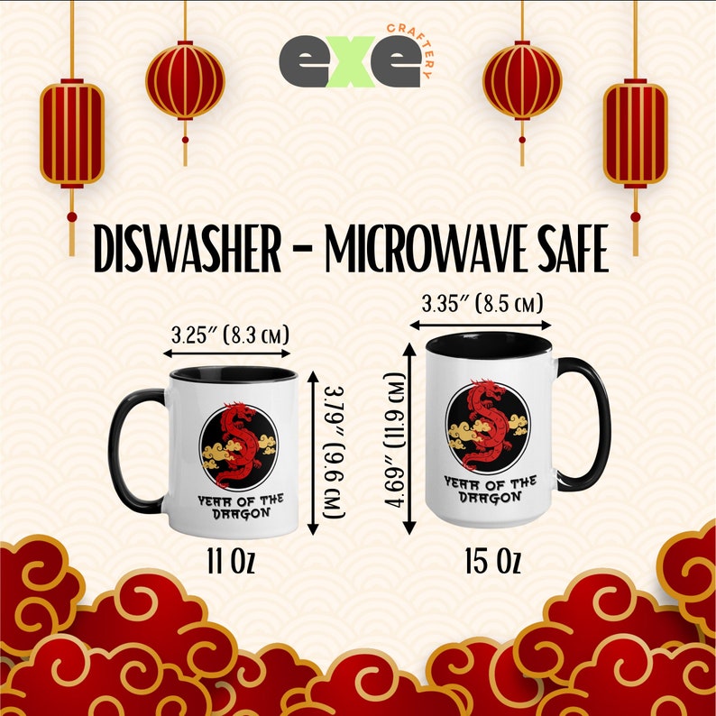 Chinese New Year 2024 Mugs Chinese New Year Gifts Dragon Year Mug 2024