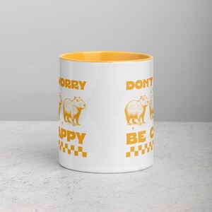 Don't Worry, Be CAPPY! / Funny Capybara Design Ceramic Coffee Mug, Funny Mugs, Animal Mugs, Gift For Her, Funny Gift, Birthday Gift