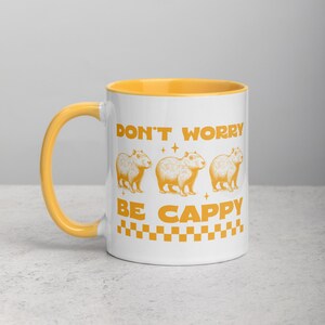 Don't Worry, Be CAPPY! / Funny Capybara Design Ceramic Coffee Mug, Funny Mugs, Animal Mugs, Gift For Her, Funny Gift, Birthday Gift