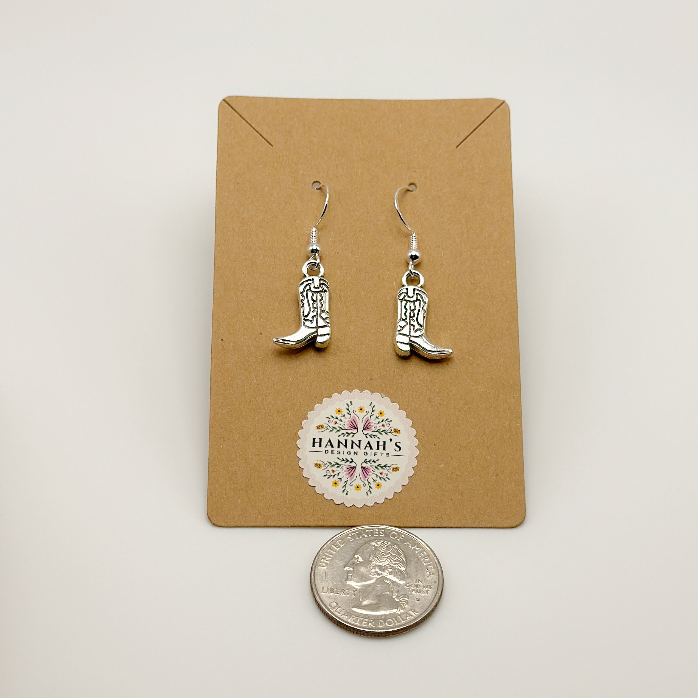 9829 Cowboy Hats For Women With Boots Earrings - Western Cowgirl Hat Cowboy, Cowgirl Hat and Boots Dangle Earrings, American  main image 3