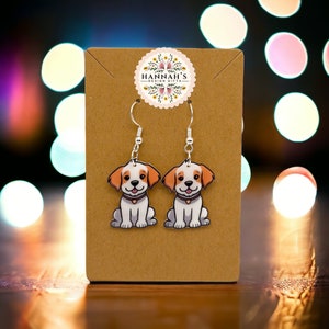 Cute Dog Earrings Etsy