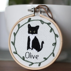 Custom Pet Ornament Animal Pet Lover Dog Cat Cross Stitch