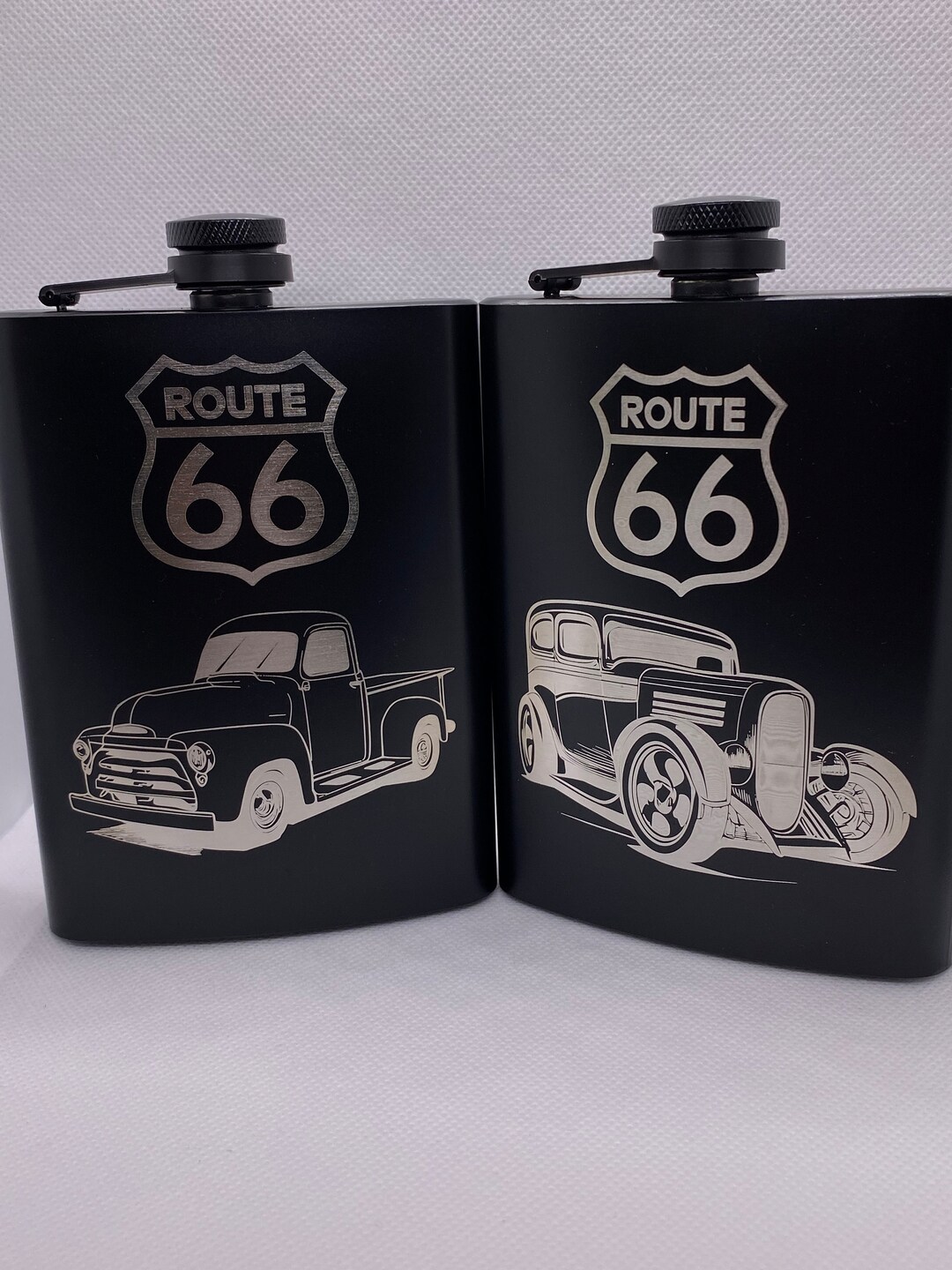 8oz Route 66 Hip Flask Route 66 Custom Engraved Etsy