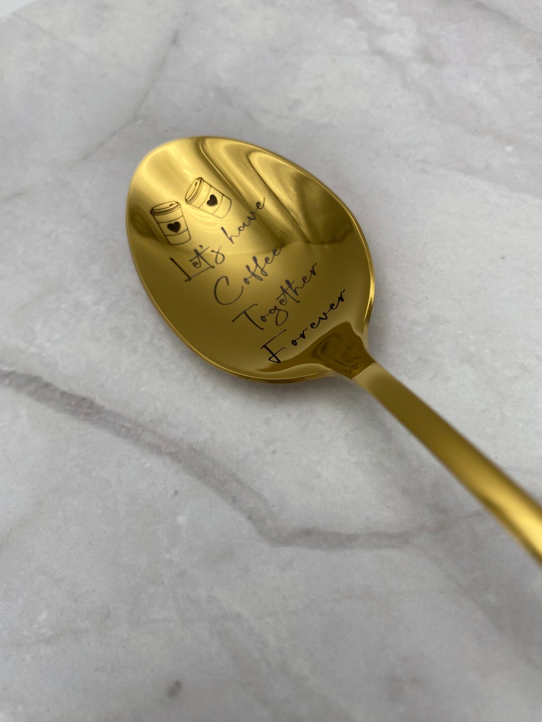 Spoon Writing Personalized Spoon - Kitchen Utensils - Custom Engraved Spoon - Coffee ...