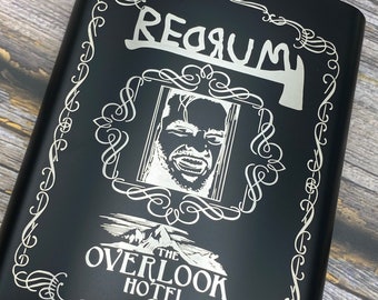 8oz Hip Flask • • Custom Engraved • Personalized Flasks • Horror Characters - Horror Collection - Flasks