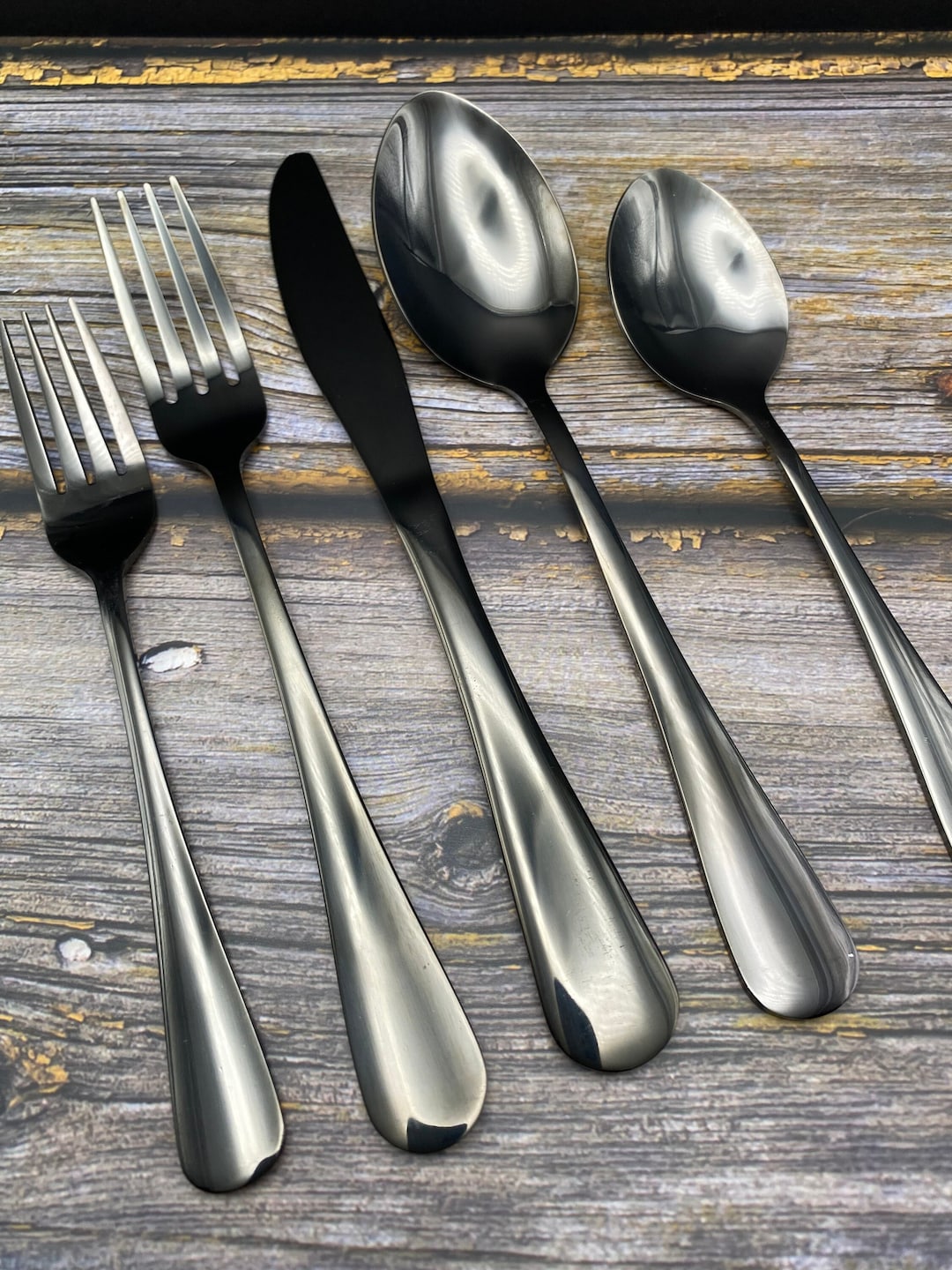 5 Piece Silverware Gifts Set Personalized Kitchen Utensils Personalized