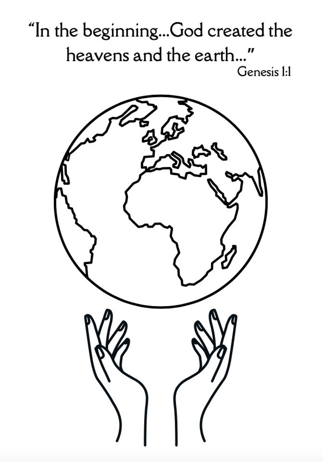 Creation Sunday School Coloring Packet - Etsy