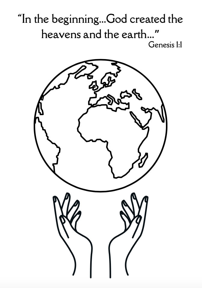 Creation Sunday School Coloring Packet - Etsy
