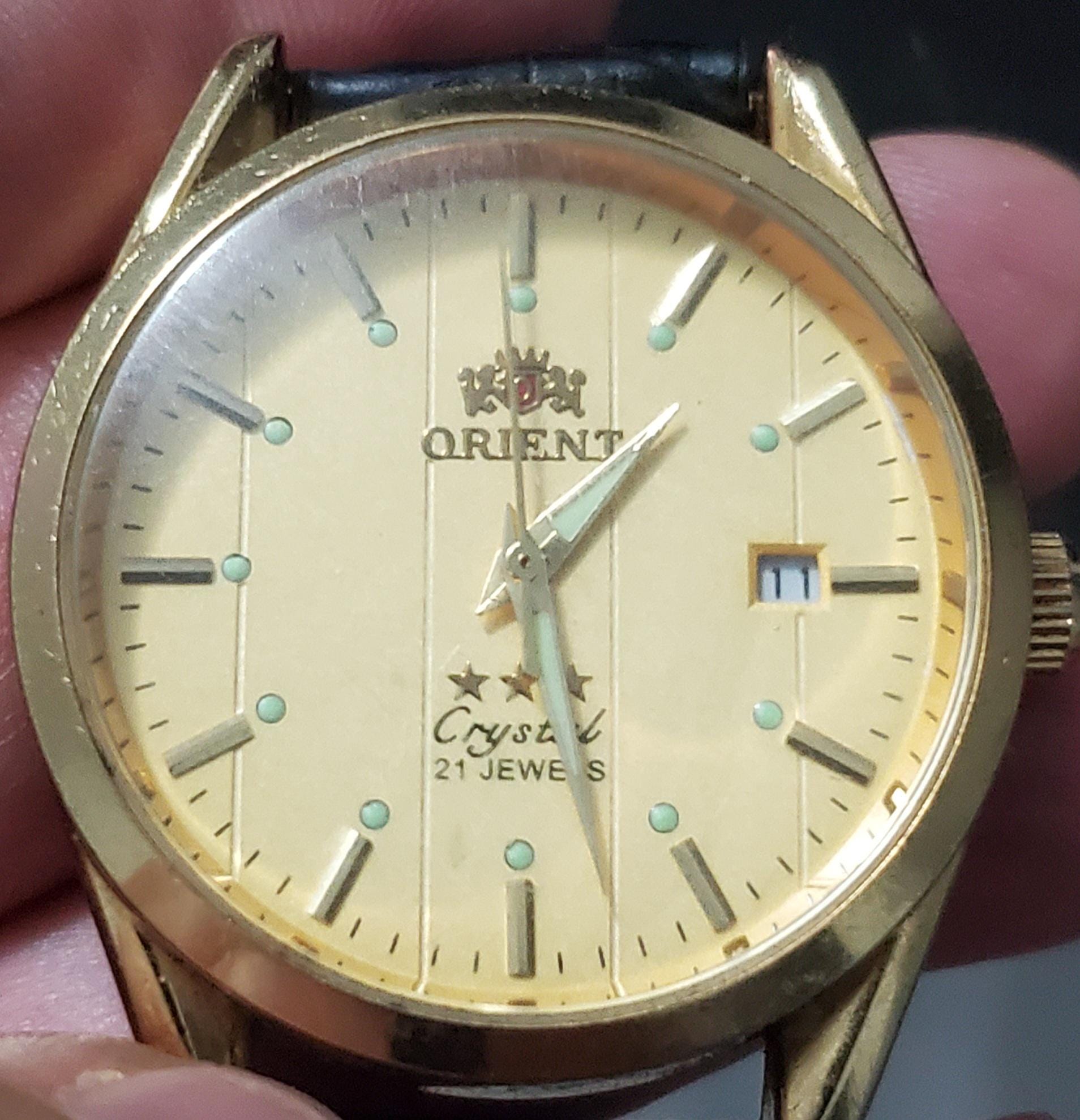 Wrist Watch Orient Crystal 21 Jewels Dorado Buy Orient Star Online