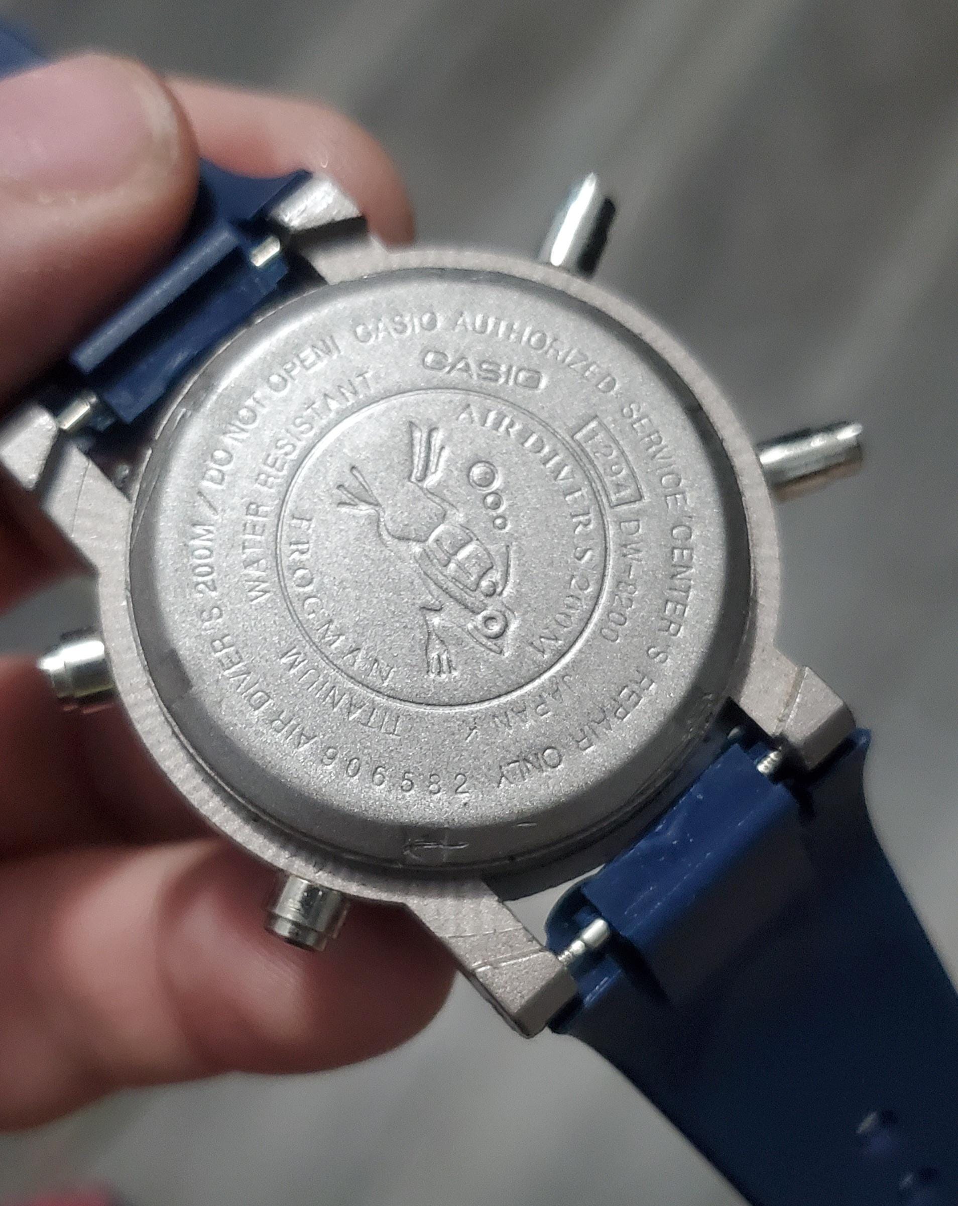 G-shock Titanium DW-8200 Analog and Digital Frogman Watch - Etsy