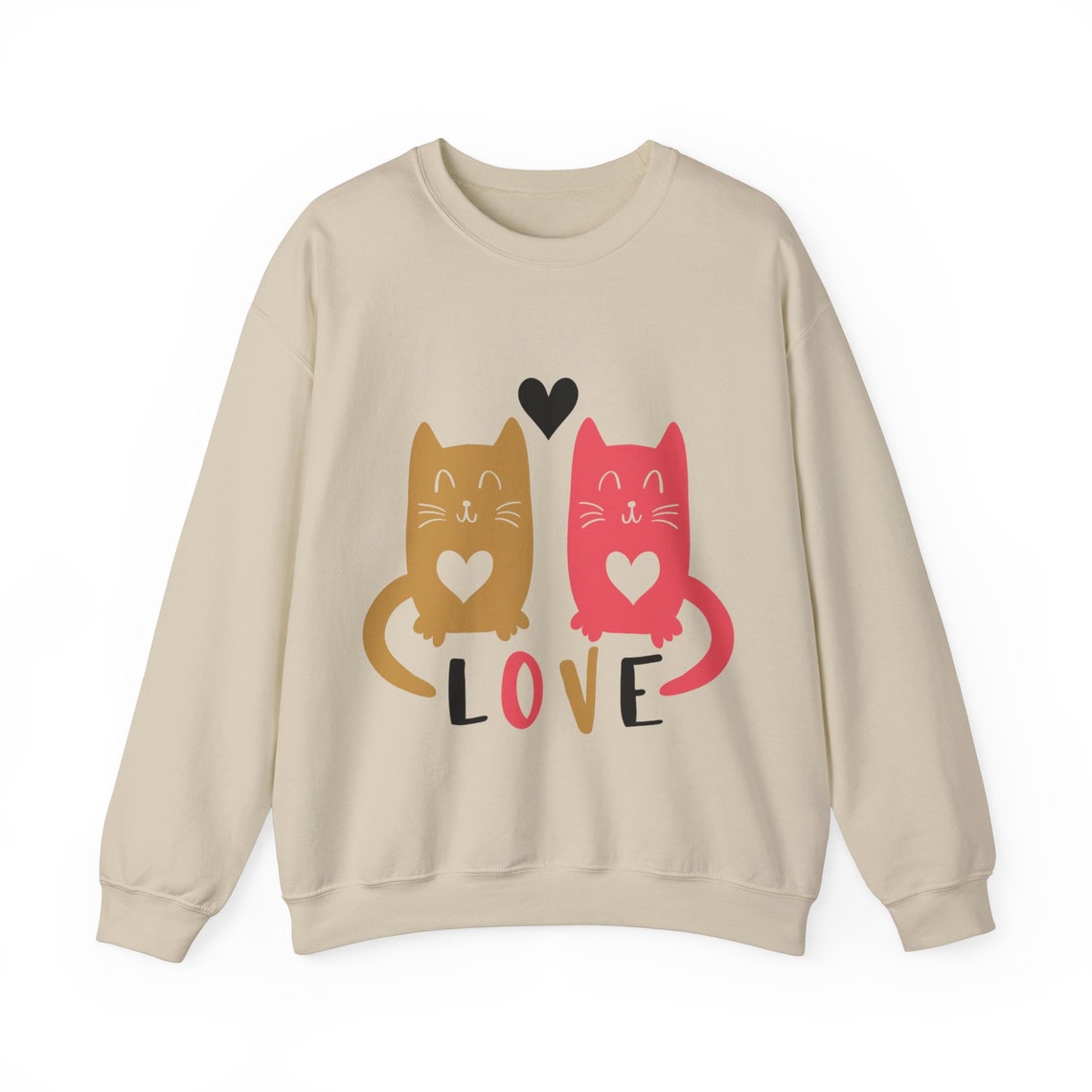 Sudadera De Mujer. De San Valentin, Amor, Cat, Kitty.sudadera De Mujer ...