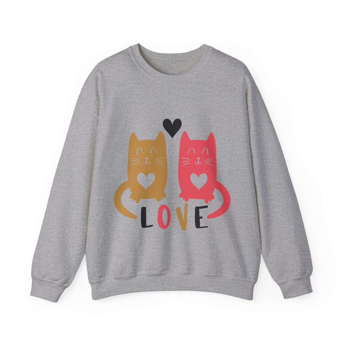 Sudadera De Mujer. De San Valentin, Amor, Cat, Kitty.sudadera De Mujer ...