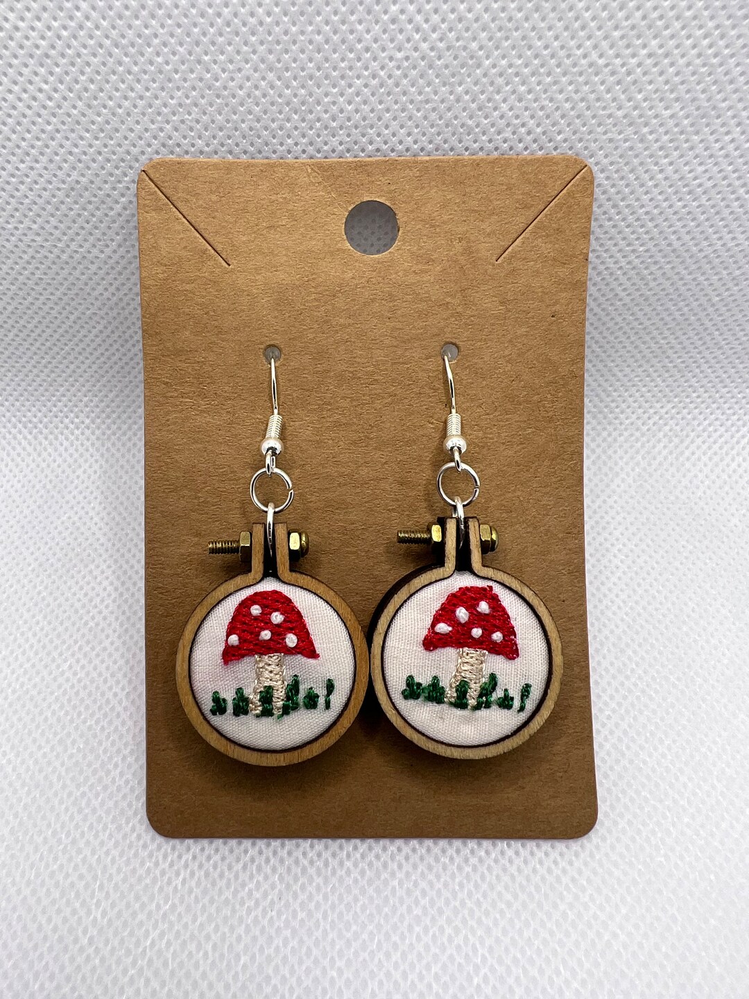 Embroidery Hoop Earrings Etsy