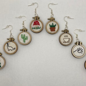 Embroidery Hoop Earrings