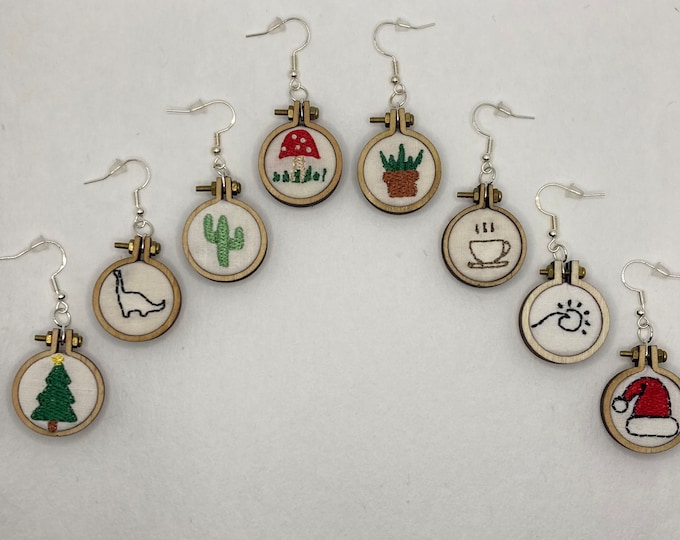 Embroidery Hoop Earrings