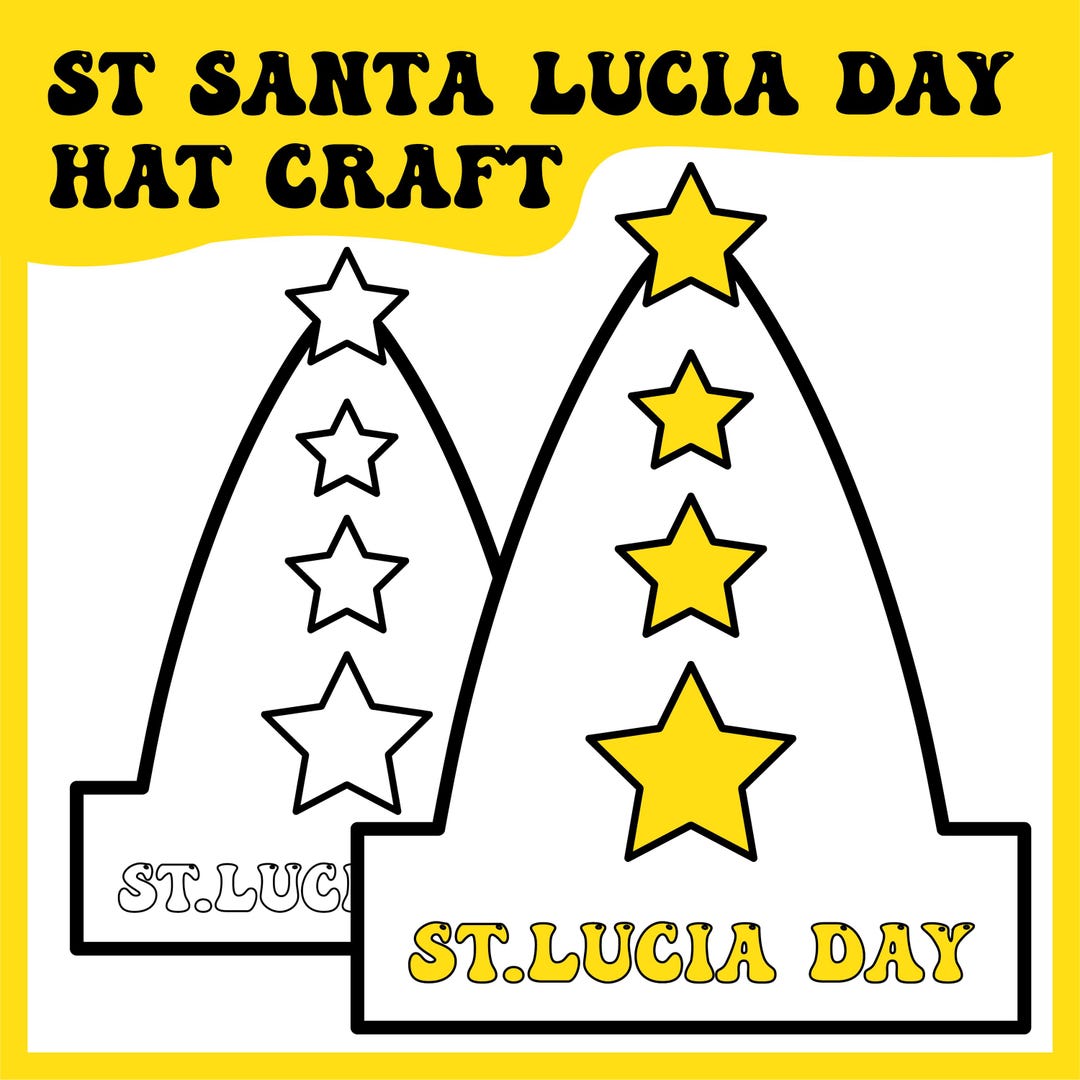 Saint Lucia’s Day Hat Craft | St. Lucia’s Day Crown | Holidays Around ...