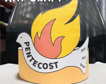 Pentecost Hat Craft: Holy Spirit Dove Crown - Sunday School Activity (PDF Download)