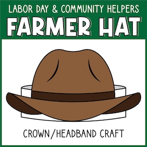 Chapéu de Fazendeiro: Coroa de Papel Artesanal: Atividade para Ajudantes Comunitários (PDF)
