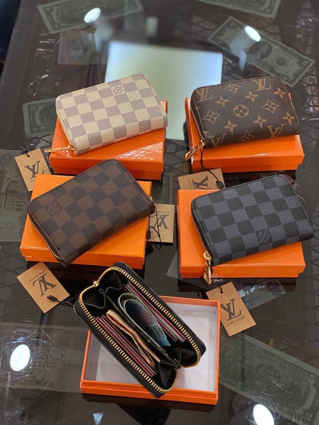 Brown Women's Wallet Vintage Luxury Wallet Unisex Wallet Etsy