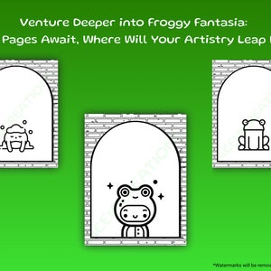 Frog Coloring Pages 64 Page Bundle Imaginative Coloring for Adults and ...