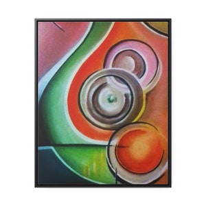 Print on Gallery Canvas Wraps - Colorful Abstract Prints| Modern Whimsical Art Prints| Housewarming Gift|Livingroom Wall Art|Large Wall Art