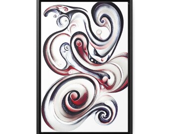 Abstract Swirls Art Print: Modern Gallery Canvas Wall Art