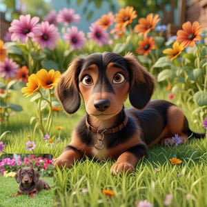 Pet Portraits, Custom Cartoon Pixar Style Portrait from Photo, Digital 3D Portrait, Become a Pixar Character, Custom Pet Gift