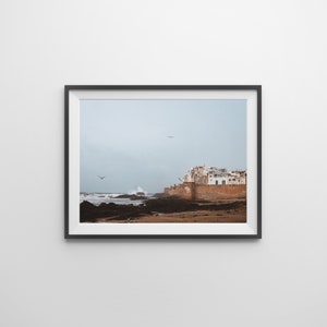 Ciudad ventosa / Descarga digital Arte de pared / Impresión de Marruecos / Cartel del océano / Impresión de bellas artes / Cartel de bellas artes / Fotografía de viajes