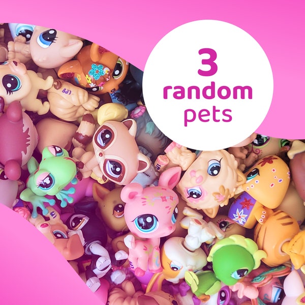 LPS Littlest Pet Shop set of 3 RANDOM PETS