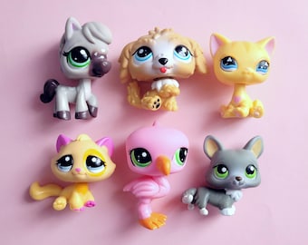 LPS Littlest Pet Shop Horse Labradoodle Cat Flamingo Corgi Hasbro Authentic