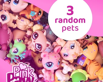Mystery Box LPS Littlest Pet Shop - zestaw 3 LOSOWYCH ZWIERZĄT