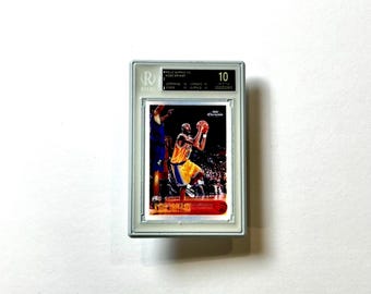 Pin: 1996 Kobe Bryant Topps Chrome Rookie Graded 10 Enamel Pin