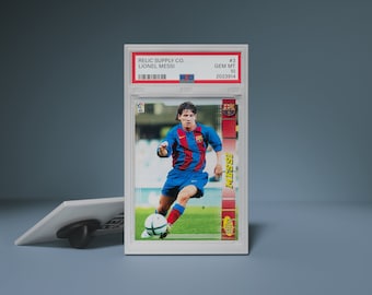 Pin: 2004-05 Lionel Messi Rookie Mega Cracks Graded 10 Enamel Pin
