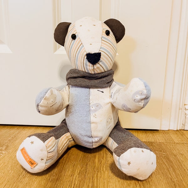 Handmadebear / Memorybear Personalisiert , Erinnerungsbär 24cm