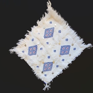 Fodera per cuscino ricamata marocchina