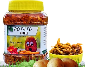 Handmade Spicy Potato Pickle (250g)| No Preservative | No additive | Bhagya's Recipe