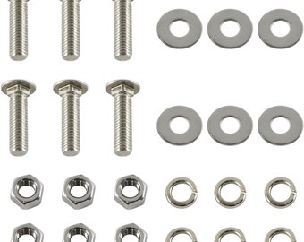 New Mud Flap Weight Semi Truck 24" X 4" Chromed 3 Stud For 24 - Foto 2